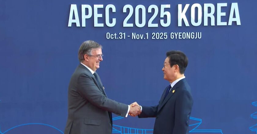 El secretario Marcelo Ebrard llama a líderes de la APEC a enfrentar la incertidumbre económica global con cooperación internacional e instituciones más fuertes