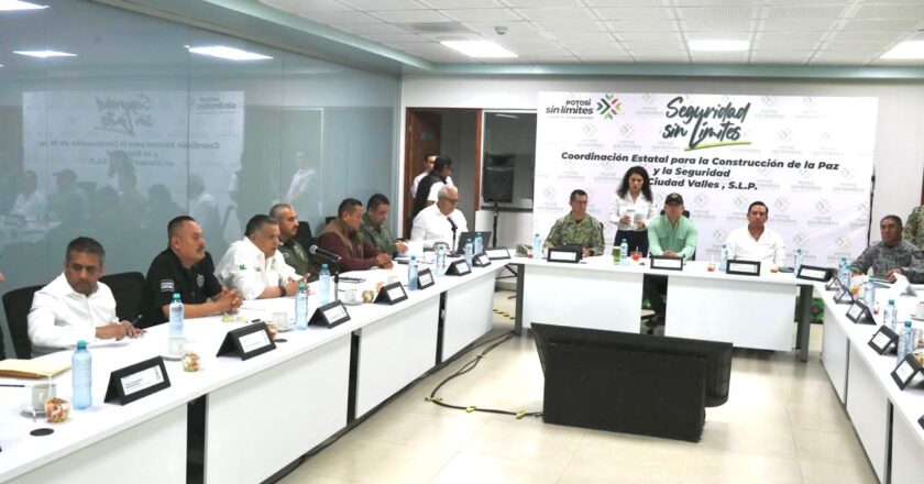 El Gobernador Ricardo Gallardo encabeza mesa itinerante de seguridad en Ciudad Valles