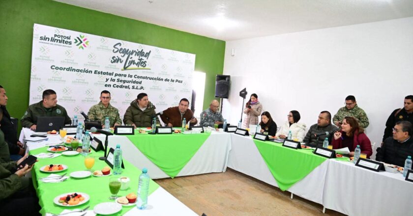 Gobierno del Estado refuerza la estrategia de seguridad en el Altiplano con Mesa Itinerante en Cedral