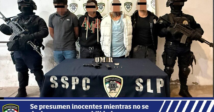 Policía de la Capital detiene a cuatro hombres armados tras agresión a elementos municipales en la colonia Prados Glorieta