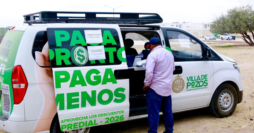 Villa de Pozos impulsa la recaudación del predial con módulos móviles