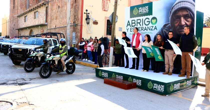 Inicia en Villa de Pozos el operativo “Abrigo y Esperanza” para apoyar a personas en situación vulnerable