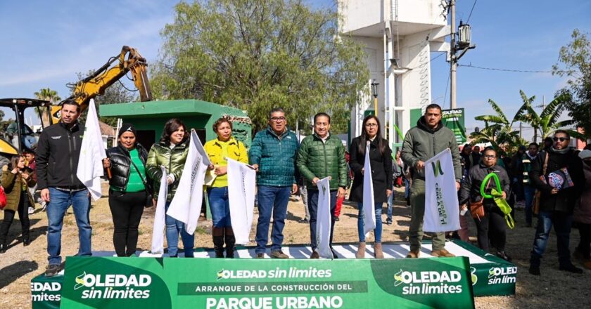 Inician en Soledad construcción de nuevo parque urbano en la 21 de Marzo