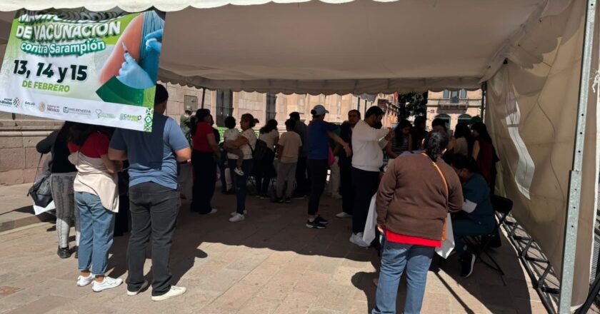 Cerca de 9 mil personas vacunadas en macro módulos contra el sarampión