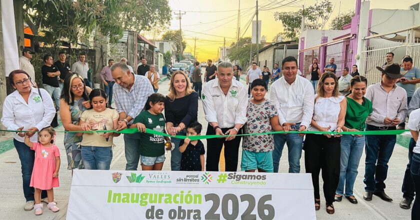 Obra municipal mejora movilidad en la colonia Porvenir en Ciudad Valles