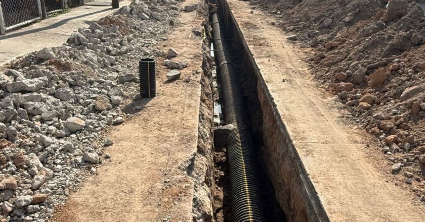 Interapas fortalece drenaje en prolongación Albino García