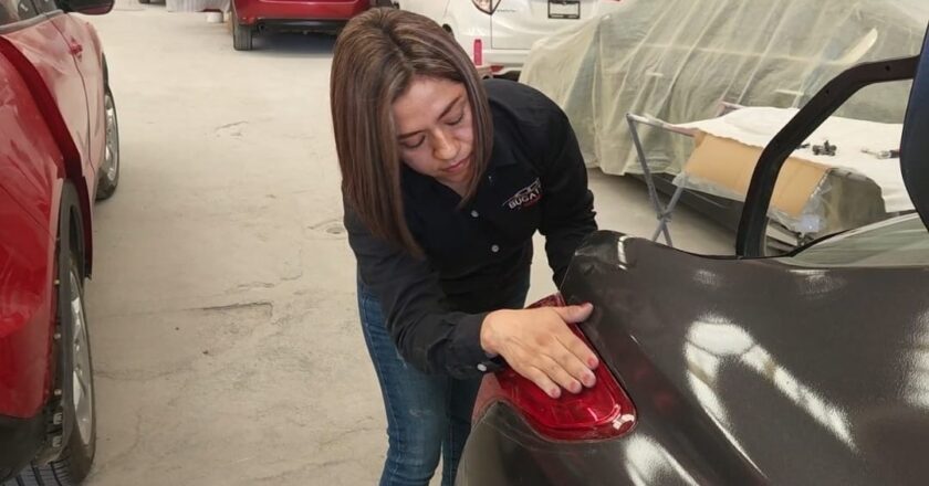 Elizabeth Alviso, la potosina pulió su propio camino en la hojalatería