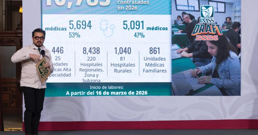 Más de 14 mil médicos especialistas serán contratados este año por el Gobierno Federal