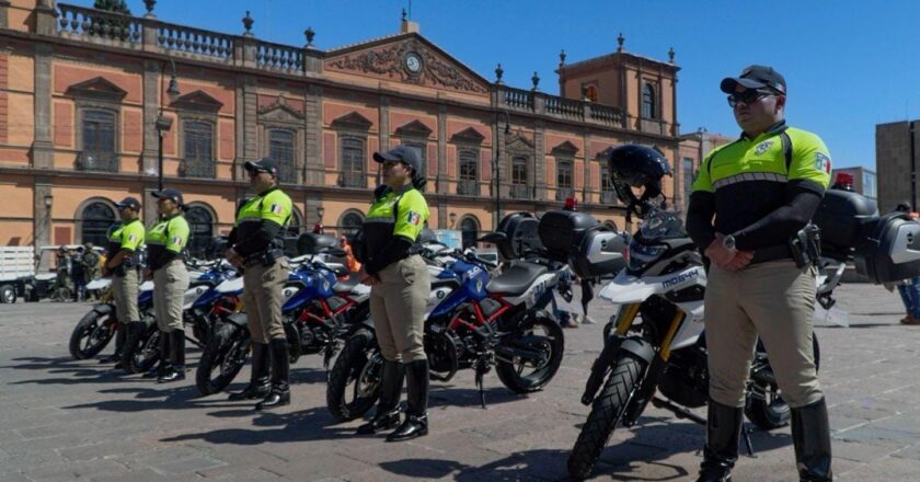 Policía de San Luis Potosí presenta nuevas motopatrullas para atención ágil y oportuna en la ciudad