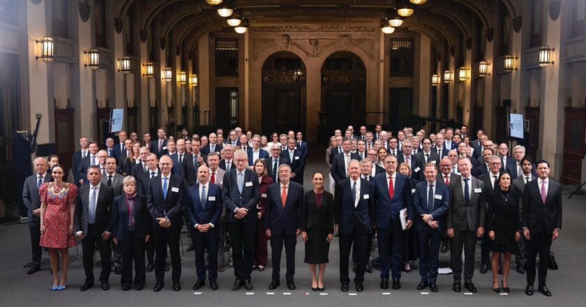 Claudia Sheinbaum recibe en Palacio Nacional a delegación de empresas nórdicas