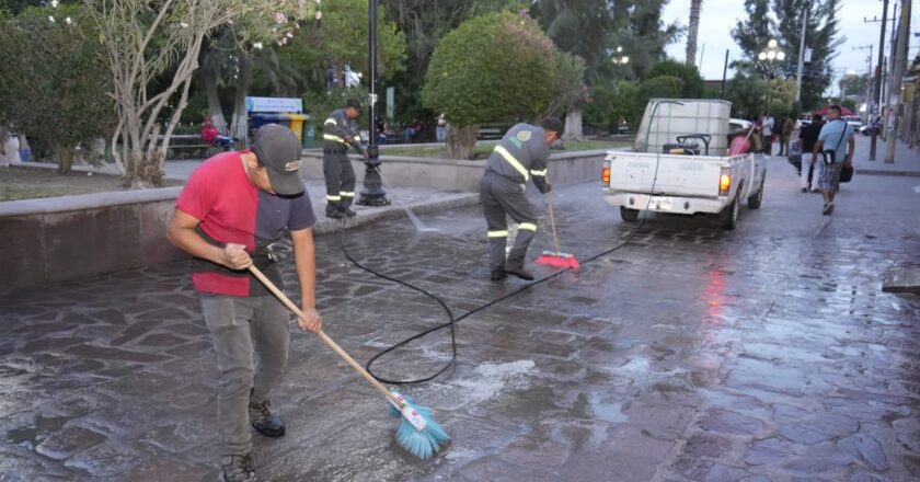 Villa de Pozos refuerza operativo de limpieza en Semana Santa