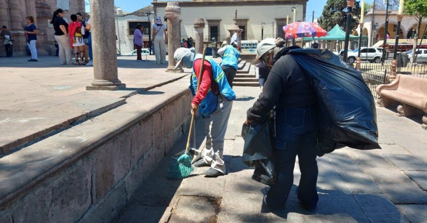Ayuntamiento de SLP efuerza limpieza y mantenimiento del Centro Histórico