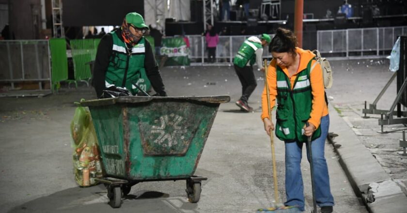 FENAE opera con limpieza permanente y retiro de hasta 5 toneladas diarias