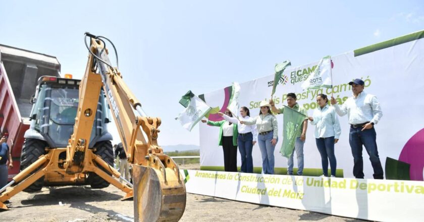 Gallardo arranca obras viales y deportivas en Ciudad del Maíz