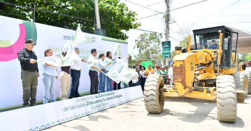 Gallardo detona obra clave en la Huasteca: rehabilitan el Circuito Tének