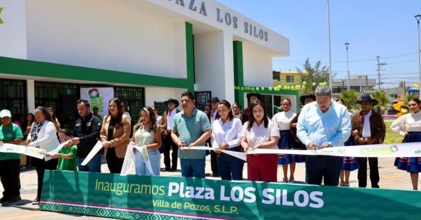 Inauguran obras de rehabilitación vial y espacios recreativos en Villa de Pozos