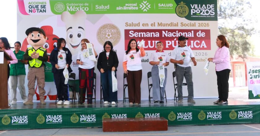 Villa de Pozos impulsa acciones preventivas con la Semana Nacional de Salud Pública