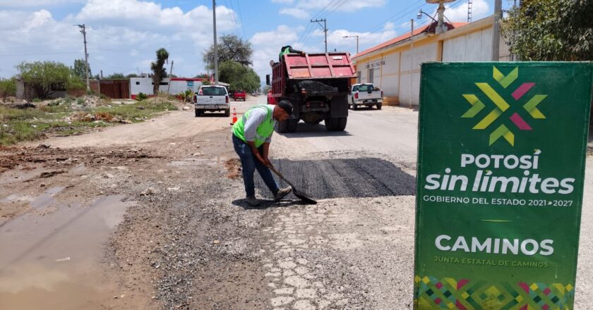 Rehabilitan camino hacia Cerro de San Pedro para mejorar seguridad y movilidad