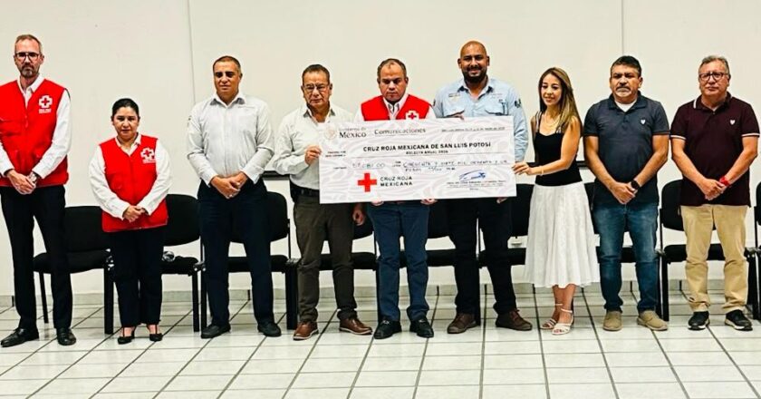 Centro SICT San Luis Potosí duplica apoyo a Cruz Roja durante colecta 2026