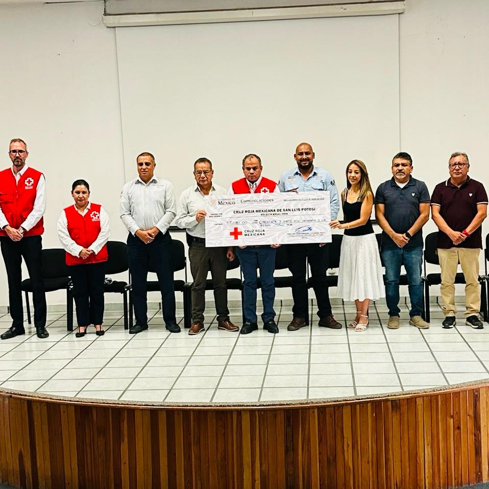 Centro SICT San Luis Potosí duplica apoyo a Cruz Roja durante colecta 2026