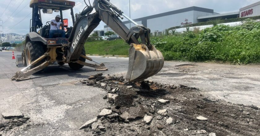 Reparan tramo de Sierra Vista tras daños provocados por las lluvias