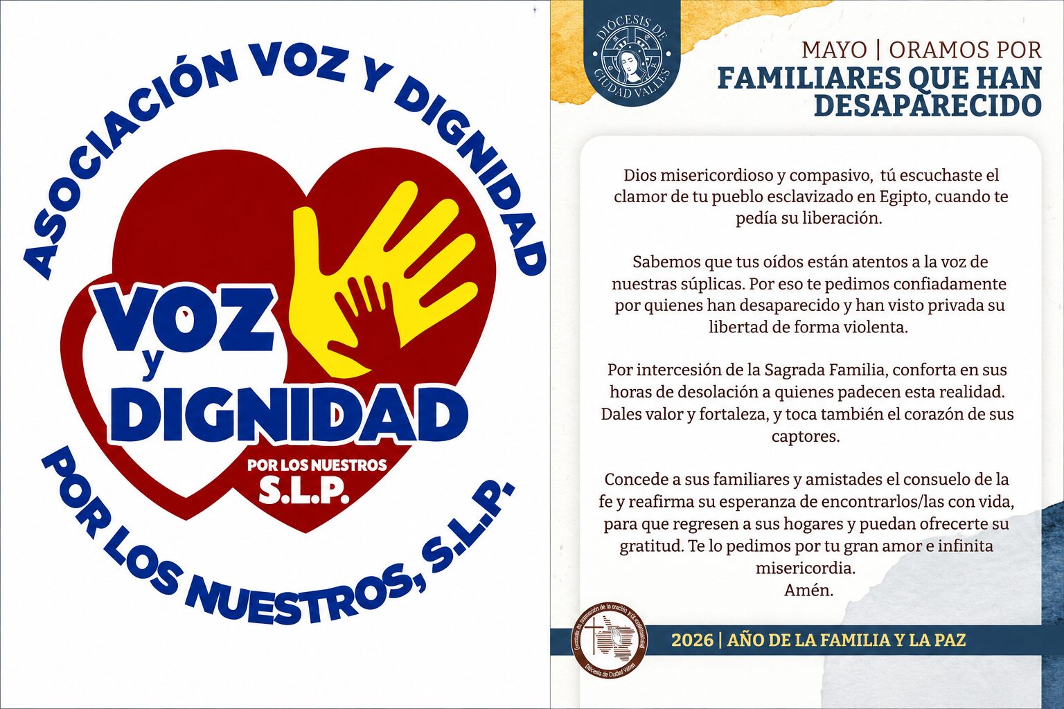 Convocan a misa por personas desaparecidas en Ciudad Valles