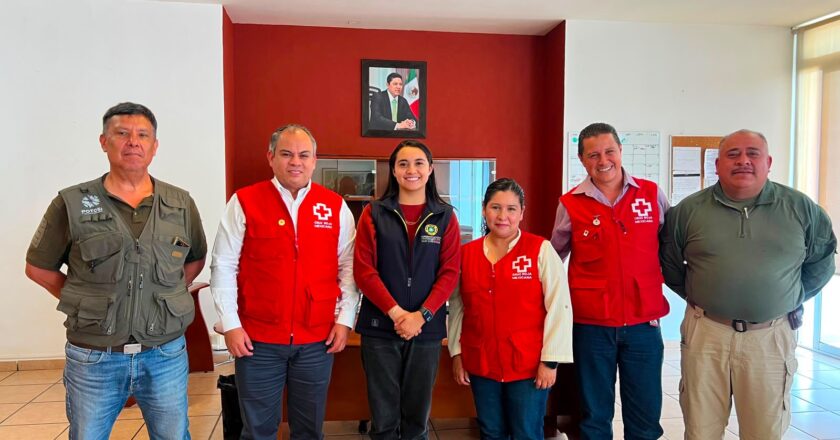 Protección Civil Estatal y Cruz Roja fortalecen coordinación para atender emergencias en San Luis Potosí