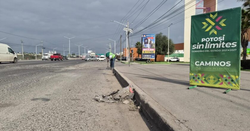 Junta Estatal de Caminos refuerza mantenimiento permanente en Circuito Potosí