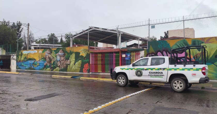 Villa de Pozos refuerza vigilancia preventiva en escuelas durante el periodo vacacional