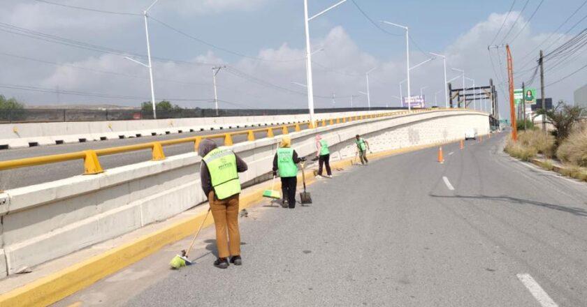 Seduvop realiza mantenimiento en Circuito Potosí rumbo a la Fenapo 2026