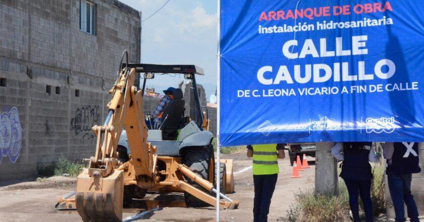 Gobierno de la Capital inicia obra hidrosanitaria en la colonia Mártires de la Revolución
