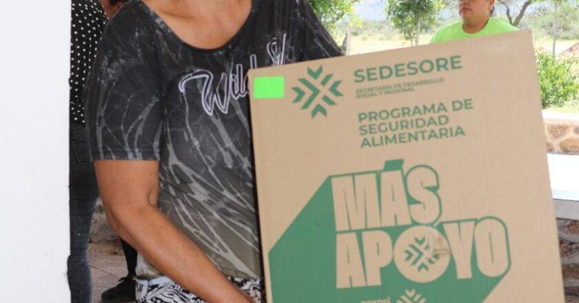 Sedesore refuerza entrega de apoyos alimentarios en municipios de SLP