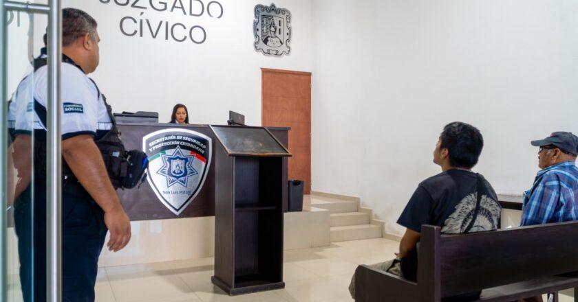 Policía Municipal de San Luis Capital concentra 98.5% de puestas a disposición cívica