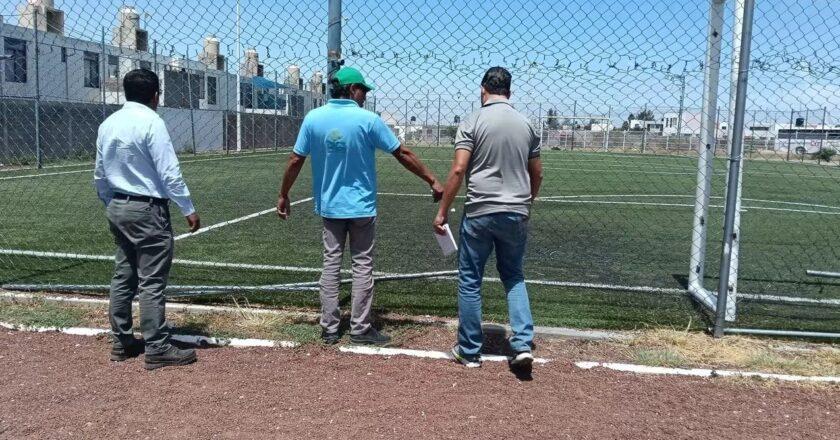 Villa de Pozos revisa unidades deportivas para definir mantenimiento y mejoras