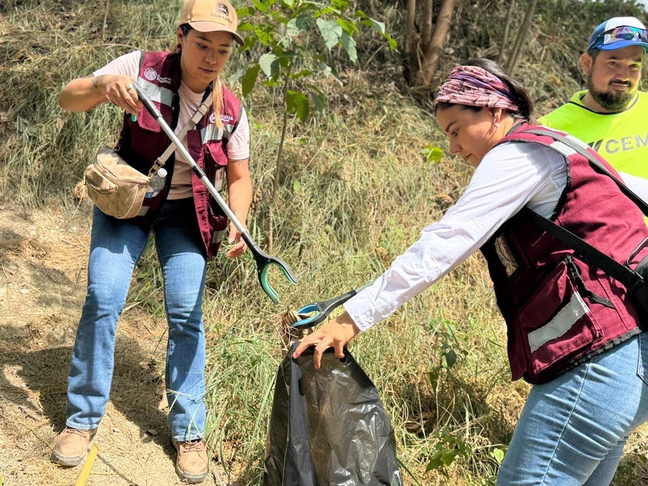 Retiran más de siete toneladas de basura del Río Valles