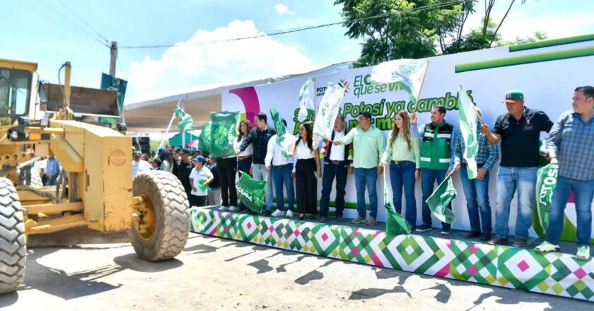 Destinan 19.6 millones de pesos a caminos y alumbrado en Moctezuma