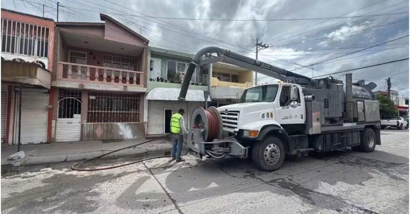 Villa de Pozos atiende más de 11 puntos por problemas en la red de drenaje