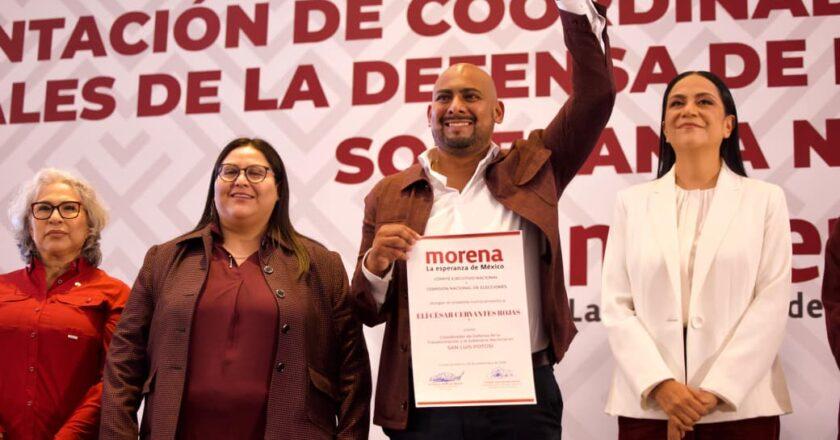 Elí Cervantes asume coordinación de Morena en SLP y llama a la unidad