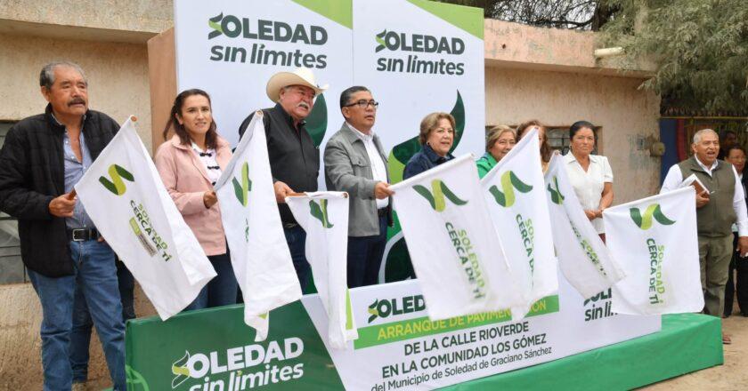Soledad destina 9.8 millones de pesos a la urbanización de Los Gómez