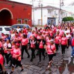 Villa de Pozos realiza Caminata Rosa para promover la prevención del cáncer de mama