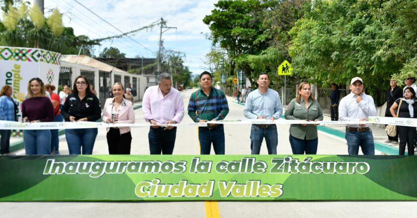 Ciudad Valles recibe obras viales por casi 35 millones de pesos