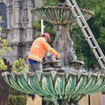 Retiran grafiti de Plaza de Armas y rehabilitan pasos peatonales en avenida Estrella
