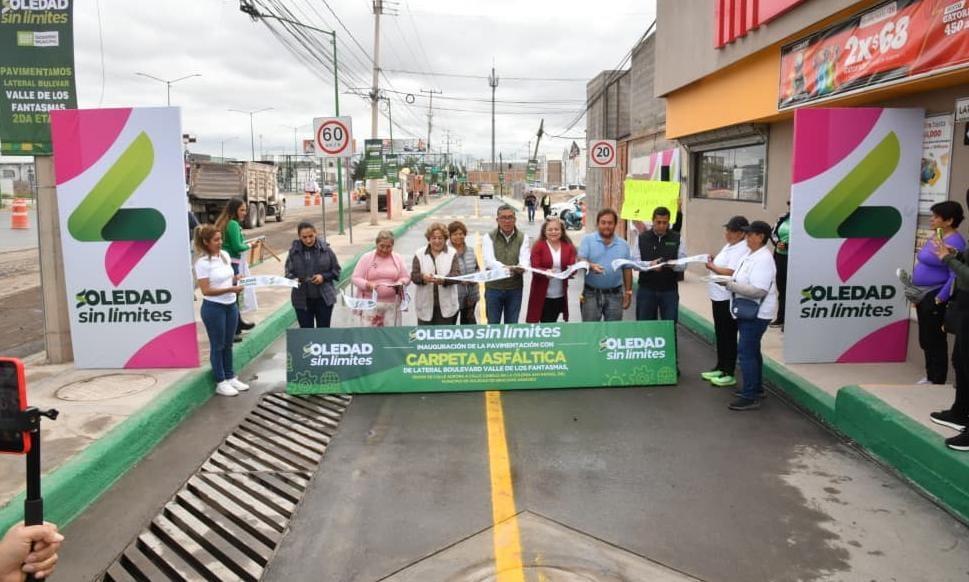 Ayuntamiento de Soledad entrega pavimentación en San Rafael e inicia otra etapa de obras en Valle de los Fantasmas